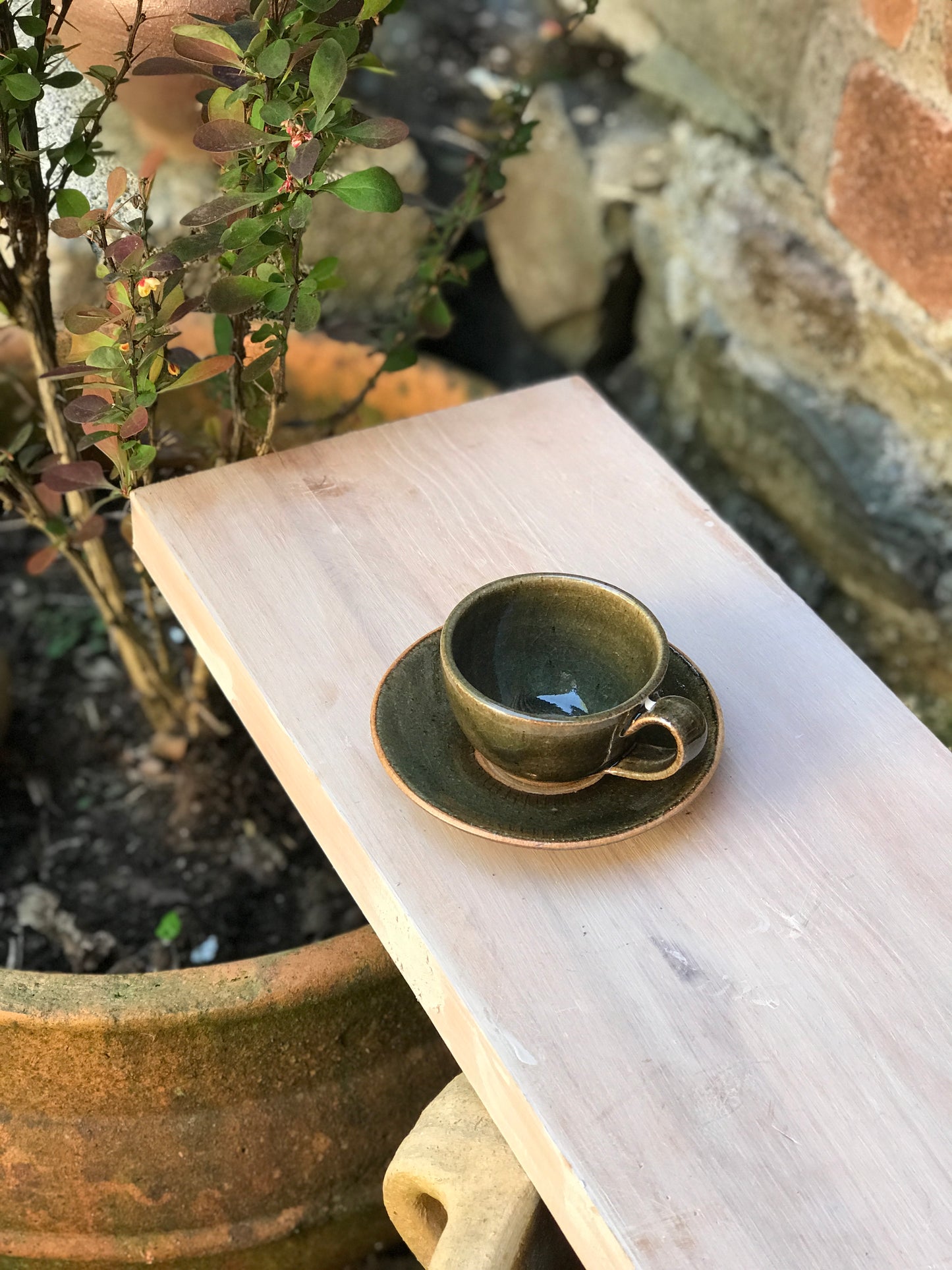 Dark Green espresso cup